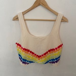 Fabletics rainbow bra top